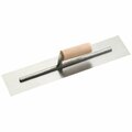 All-Source 4 In. x 18 In. Finishing Trowel with Basswood Handle 322617